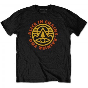 Alice in Chains Unisex T-Shirt: Pine Emblem (Black) (Medium)