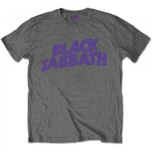 Black Sabbath Kids T-Shirt: Wavy Logo (Charcoal Grey) (9-10 Years)