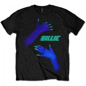Billie Eilish Unisex T-Shirt: Hug (Black) (Large)