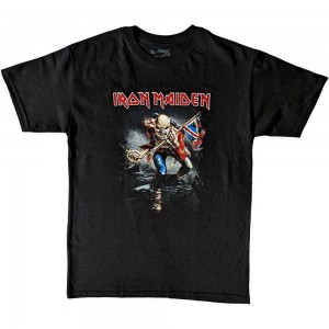 Iron Maiden Kids T-Shirt: Trooper (Black) (12-13 Years)