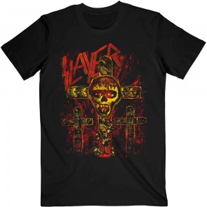 Slayer Unisex T-Shirt: SOS Crucifixion (Black) (Large)