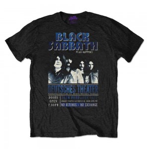 Black Sabbath Unisex T-Shirt: Deutsches ´73 (Black) (Medium)