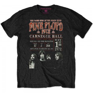 Pink Floyd Unisex T-Shirt: Carnegie ´72 (Black) (Large)