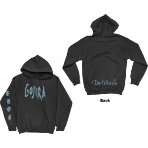 Gojira Unisex Pullover Hoodie: Fortitude Faces (Black) (Large)