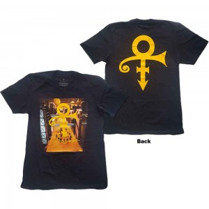 Prince Unisex T-Shirt: Love Symbol (Black) (Back Print) (Medium)