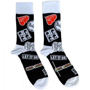 The Beatles Unisex Ankle Socks: Icons (Black) (UK Size 7 - 11)