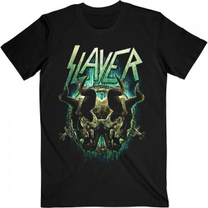 Slayer Unisex T-Shirt: Daemonic Twin (Black) (Large)