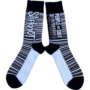 Slipknot Unisex Ankle Socks: Barcode (Black) (UK Size 7 - 11)
