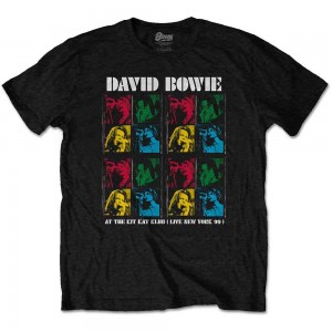 David Bowie Unisex T-Shirt: Kit Kat Klub (Black) (X-Large)