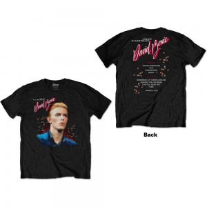 David Bowie Unisex T-Shirt: Young Americans (Black) (Back Print) (XX-Large)