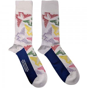Paul McCartney Unisex Ankle Socks: Wings Logos (White) (UK Size 7 - 11)