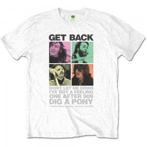 The Beatles Unisex T-Shirt: 3 Savile Row (White) (X-Large)
