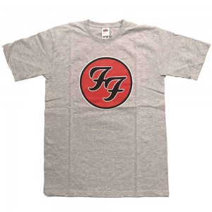 Foo Fighters Kids T-Shirt: FF Logo (Heather Grey) (7-8 Years)