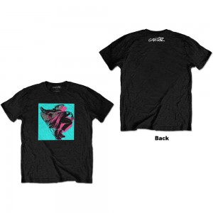 Gorillaz Unisex T-Shirt: Now Now Logo (Black) (Back Print) (X-Large)