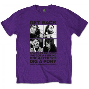 The Beatles Unisex T-Shirt: 3 Savile Row (Purple) (X-Large)