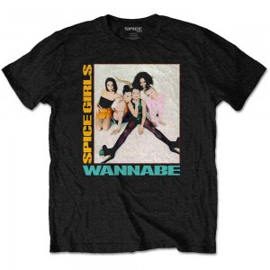 The Spice Girls Unisex T-Shirt: Wannabe (Black) (Large)
