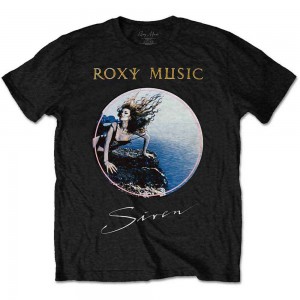 Roxy Music Unisex T-Shirt: Siren (Black) (Small)