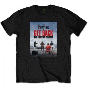 The Beatles Unisex T-Shirt: Rooftop Concert (Black) (XX-Large)