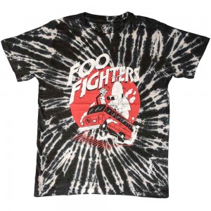 Foo Fighters Unisex T-Shirt: Speeding Bus (Black) (Wash Collection) (X-Large)
