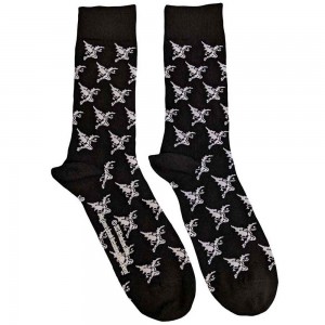 Black Sabbath Unisex Ankle Socks: Demon Pattern (Black) (UK Size 7 - 11)