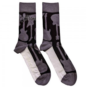 Eric Clapton Unisex Ankle Socks: Guitars (Grey) (UK Size 7 - 11)