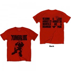 Yungblud Unisex T-Shirt: R-U-OK? (Red) (Back Print) (Medium)