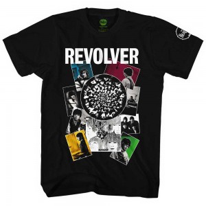 The Beatles Unisex T-Shirt: Revolver Montage (Black) (Small)
