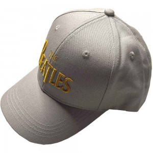 The Beatles Unisex Baseball Cap: Gold Drop T Logo (Grey)