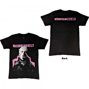 Machine Gun Kelly Unisex T-Shirt: Laser Eye (Black) (Back Print) (Medium)