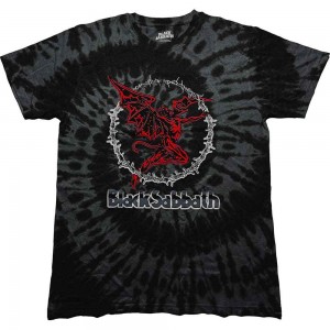 Black Sabbath Unisex T-Shirt: Red Henry (Black) (Wash Collection) (X-Large)