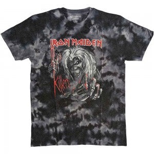 Iron Maiden Unisex T-Shirt: Ed Kills Again (Black) (Large)