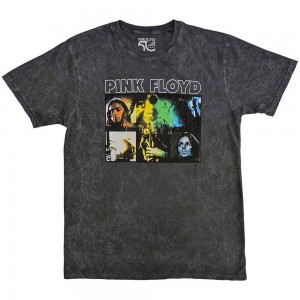 Pink Floyd Unisex Ringer T-Shirt: Poster (Black) (Small)