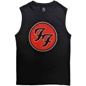 Foo Fighters Unisex Tank T-Shirt: FF Logo (Black) (X-Large)