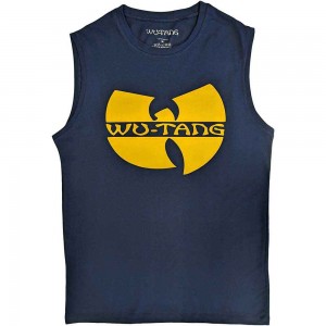 Wu-Tang Clan Unisex Tank T-Shirt: Logo (Navy Blue) (Large)