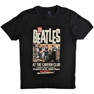 The Beatles Unisex T-Shirt: The Cavern (Black) (Large)