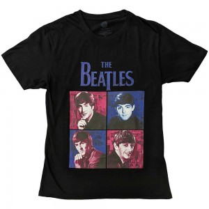 The Beatles Unisex T-Shirt: Portraits (Black) (XX-Large)