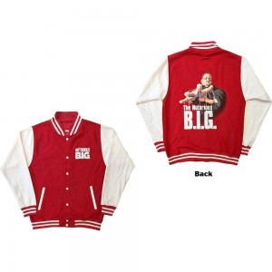 Biggie Smalls Unisex Varsity Jacket: Reachstrings (Back Print) (Small)