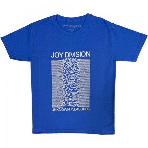 Joy Division Kids T-Shirt: Unknown Pleasures (Blue) (13-14 Years)