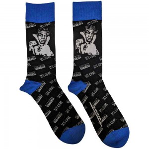 Ice Cube Unisex Ankle Socks: B&W Photo (Black) (UK Size 7 - 11)