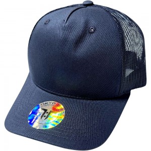 Tokyo Time Unisex Snapback Cap: Base (Navy Blue)