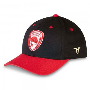 Tokyo Time Unisex Baseball Cap: Euroleague Basketball Olympiacos Piraeus (Black & Red)