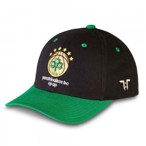 Tokyo Time Unisex Baseball Cap: Euroleague Basketball Panathinaikos Opap Athens (Black & Green)
