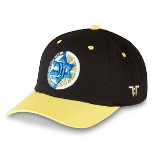 Tokyo Time Unisex Baseball Cap: Euroleague Basketball Maccabi Playtika Tel Aviv (Black & Yellow)