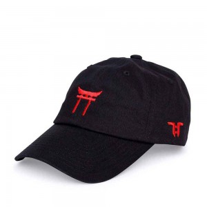 Tokyo Time Unisex Baseball Cap: Temple (Black)