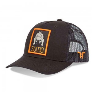 Tokyo Time Unisex Mesh Back Cap: Sumo (Black)