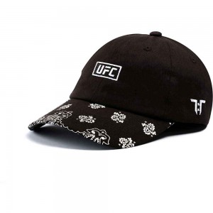 Tokyo Time Unisex Baseball Cap: UFC Paisley (Black & White)