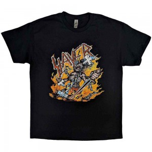 Slayer Unisex T-Shirt: Cartoon Flames (Black) (XX-Large)