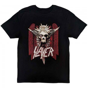 Slayer Unisex T-Shirt: Nailed Red (Black) (X-Large)