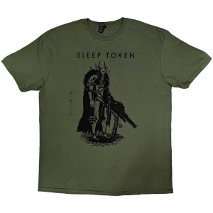 Sleep Token Unisex T-Shirt: The Summoning (Green) (X-Large)