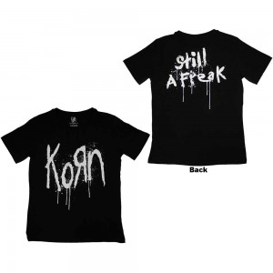 Korn Ladies T-Shirt: Still A Freak (Black) (Back Print) (XX-Large)